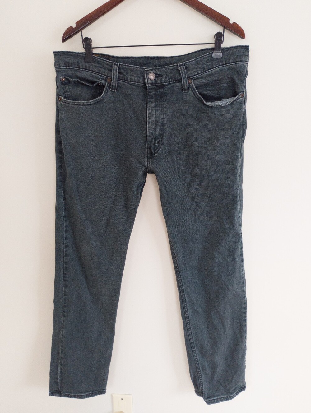 Levi's 511 Slim Fit Jeans Men's 36 Gray Stretch Denim